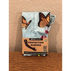 Farmers Defense Protection Sleeves Blue Butterfly Pattern Gardening Bicycling